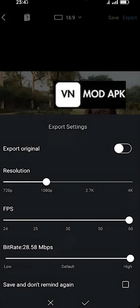 High quality FPS and Reslolution setting