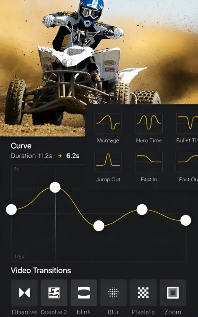 Speed control settings in vlog now in mac