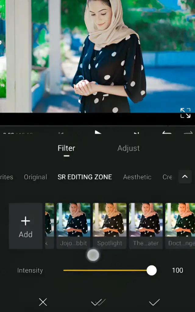 Trendy filters and effects of vn video editor 