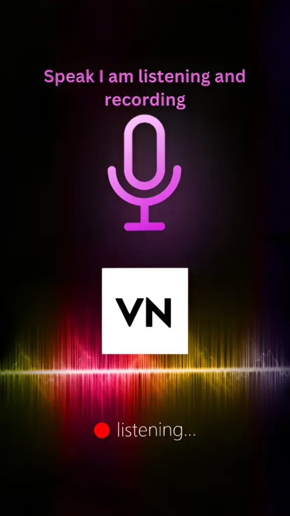 Voice over in vn video editor