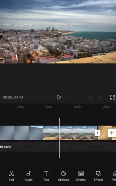 Capcut video editor display